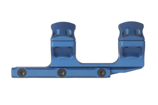 Leapers UTG ACCU-SYNC 30mm medium height scope mount is machined from 6061-T6 aluminum with blue anodized finish